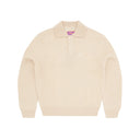 Corteiz Mohair Fuzzy Collar Sweater Cream
