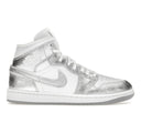 Air Jordan 1 Mid SE Metallic Silver (W)