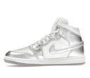 Air Jordan 1 Mid SE Metallic Silver (W)
