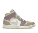 Air Jordan 1 Mid Light Orewood Brown Taupe Grey (W)