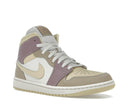Air Jordan 1 Mid Light Orewood Brown Taupe Grey (W)