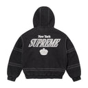 Supreme x Mitchell & Ness Twill Stadium Jacket Black