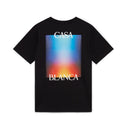 Casablanca Gradient Casa Logo T-Shirt Black