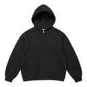 Supreme Last Supper Embroidered Zip Up Hooded Sweater Black