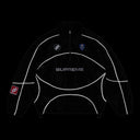 Supreme Reflective Piping Pullover Black