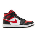Air Jordan 1 Mid White Black Red (2022)