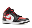 Air Jordan 1 Mid White Black Red (2022)