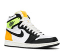 Air Jordan 1 Retro High White Black Volt University Gold