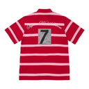 Supreme Cursive Polo Red Stripe