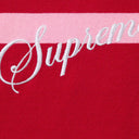 Supreme Cursive Polo Red Stripe