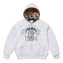 Supreme x MM6 Maison Margiela Zip Up Hooded Sweatshirt Ash Grey