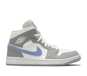 Air Jordan 1 Mid Wolf Grey Aluminum (W)
