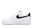 Nike Air Force 1 Low '07 Essential White Black Gold Mini Swoosh (W)