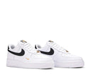 Nike Air Force 1 Low '07 Essential White Black Gold Mini Swoosh (W)