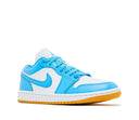 Air Jordan 1 Low White Gum Light Brown Dark Powder Blue (W)