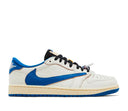 Air Jordan 1 Retro Low OG SP Fragment x Travis Scott Sail Military Blue