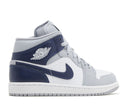 Air Jordan 1 Mid Wolf Grey Midnight Navy