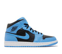 Air Jordan 1 Mid University Blue Black