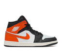 Air Jordan 1 Mid Black Toe Starfish