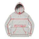 Supreme Coverstitch Hooded Sweatshirt Heather Grey