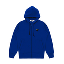 Comme des Garçons Play Big Black Heart Zip Up Hoodie Navy