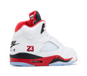 Air Jordan 5 Retro Fire Red Black Tongue (2025)