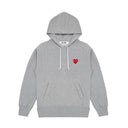 Comme des Garçons Play Red Heart Sweatshirt Grey