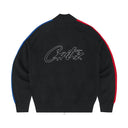 Corteiz VVS Knit Zip Black/Red/Blue