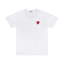 Comme des Garçons Play T-Shirt Red Heart Emblem White