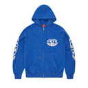 Corteiz Gasolina Double Zip Hoodie Royal Blue