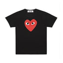 Comme des Garçons Play T-Shirt Big Red Heart Print Black