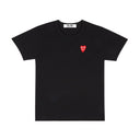 Comme des Garçons Play Double Heart Black T-Shirt
