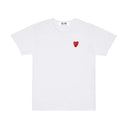 Comme des Garçons Play Double Heart White T-Shirt