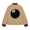 Stussy 8 Ball Quilted Liner Jacket Brown