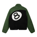 Stussy 8 Ball Sherpa Reversible Jacket Green
