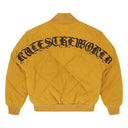 Corteiz Olde English Quilted Bomber Jacket Yellow