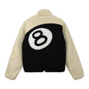 Stussy 8 Ball Sherpa Reversible Jacket Natural